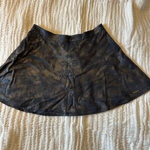 Abercrombie and fitch navy sheen skirt